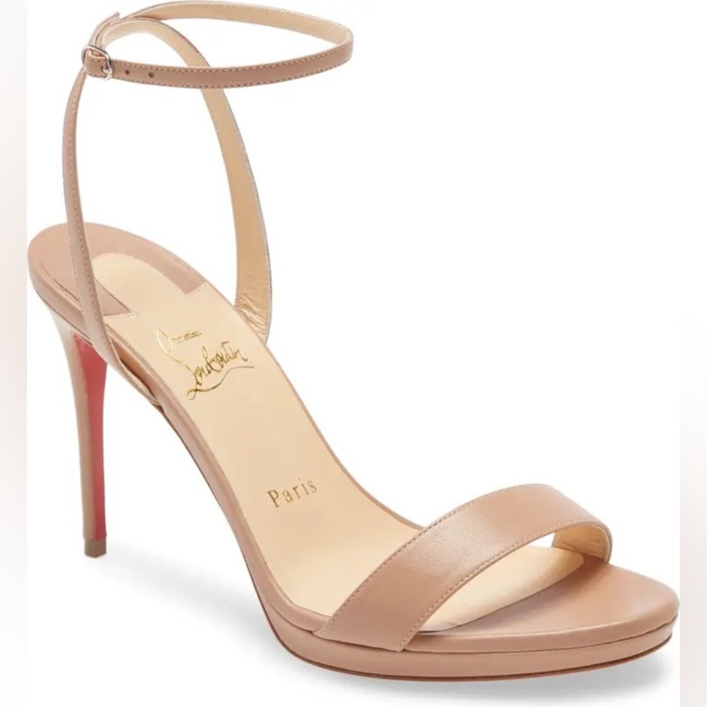 👠 Loubi Queen 100 Leather Sandals